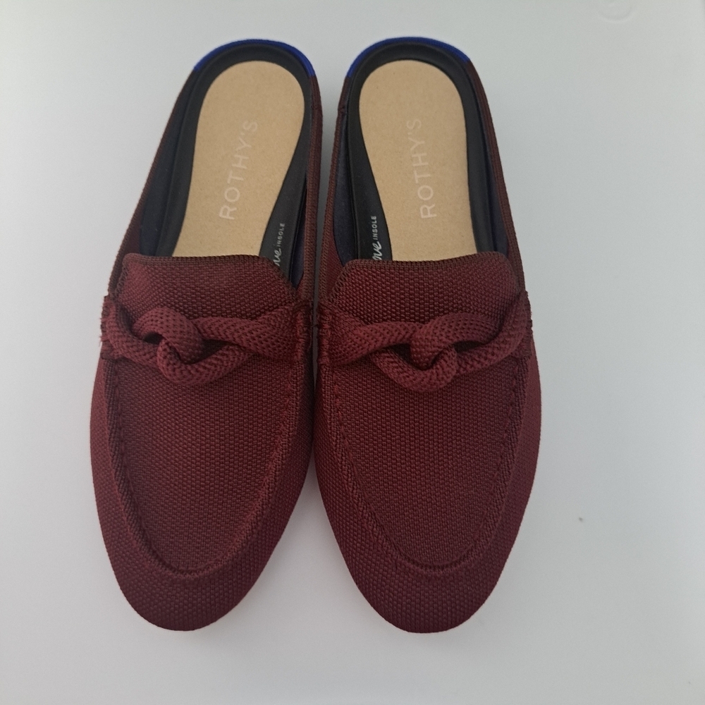 Rothy's The Loafer Mule Auburn Syrah 5 NWOT - Picture 11 of 14